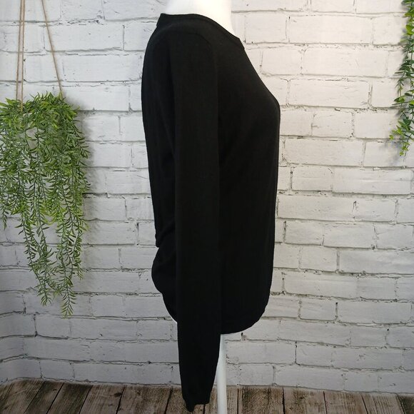 WOMENS FABLETICS BLACK SWEATER, BACKLESS, LONG SLEEVE, SIZE XS - Picture 7 of 8